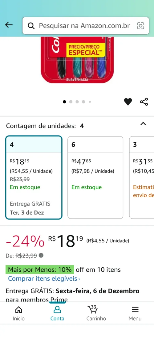 Imagem na descrição da promoção