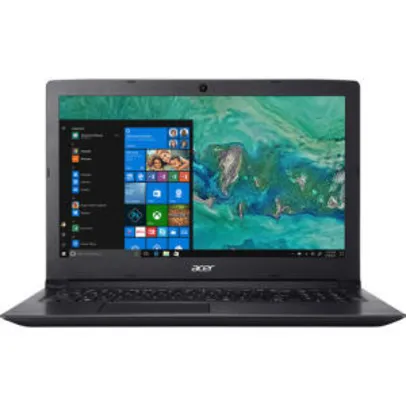 Notebook Acer Aspire A315-53-333H Intel Core I3 4GB 1TB LED 15,6" W10 | R$1.465
