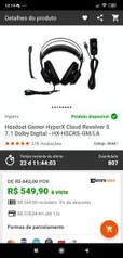 Hyperx Cloud Revolver S 7.1 Dolby Digital