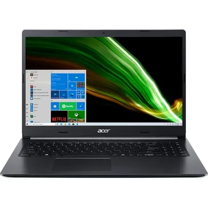 Notebook Acer A515-54-53VN Intel Core I5 8GB 256GB SSD W10 15.6'' IPS FHD - Preto