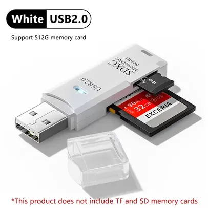 [Taxa inclusa] Micro Leitor de Cartão de Memória Elough, 2 em 1 - Micro SD + TF