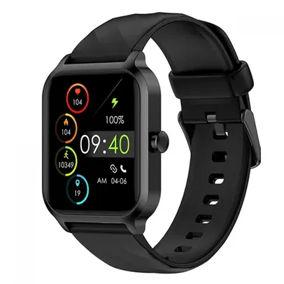 Relógio SmartWatch Level LVW-10, TFT 1.83", Android/IOS, Bluetooth, IP68, Monitoramento de Frequência Cardíaca, Pulseira De Silicone, Preto, LVW-10S B