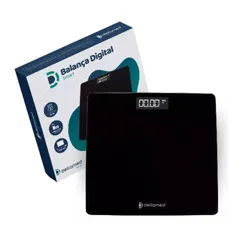 Balança Digital Corporal Pessoal De Banheiro Smart Tela Led Portátil Suporta Peso De Até 180kg Dellamed SÓ NO APP