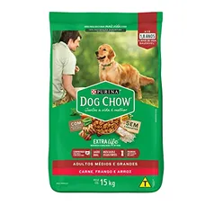 [REC 104,03] Nestlé Purina Dog Chow Ração Seca Para Cães Adultos Frango E Arroz 15Kg Dog Chow Para Akita Adulto