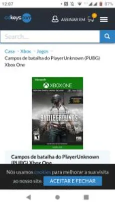 PlayerUnknown's Battlegrounds (PUBG) Xbox One - R$29