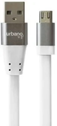 PRIME Cabo Micro USB Flat, 1.0M, Urbano branco