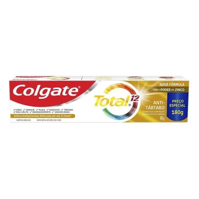 Creme Dental Colgate Total 12 Anti-Tártaro 180g