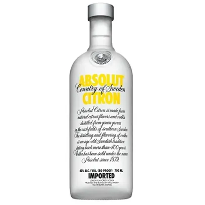 Saindo por R$ 58,9: Vodka Absolut Citron 750ml | Pelando