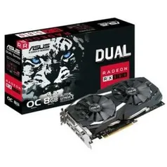 Placa de Vídeo Asus AMD Radeon RX 580 OC 8GB, GDDR5 - R$830