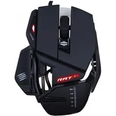 Mouse Gamer Mad Catz RAT 4+, 7200 DPI, 9 Botões, Black, MR03MCAMBL00