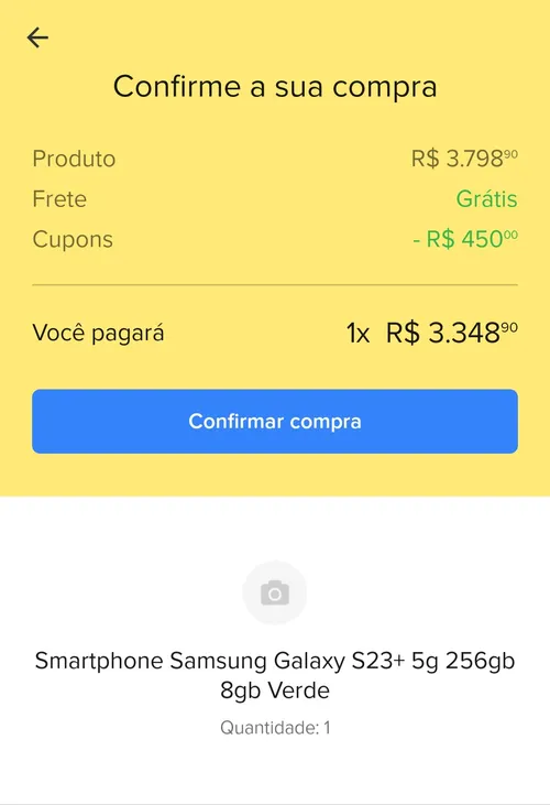 Imagem na descrição da promoção