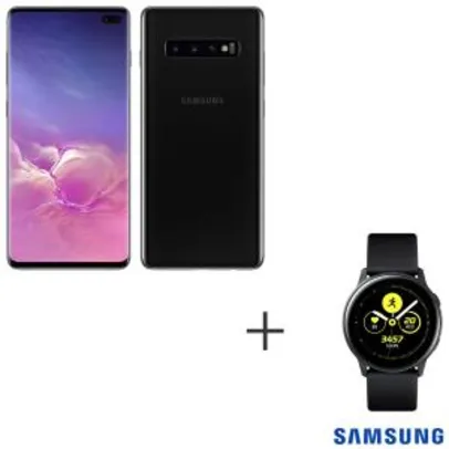 Samsung Galaxy S10 Plus + Galaxy Watch Active | R$3.289