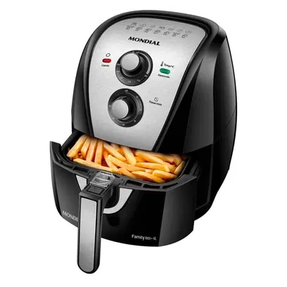 Foto do produto Fritadeira Air Fryer Elétrica Sem Óleo Mondial , Family AFN-40-BI Pret