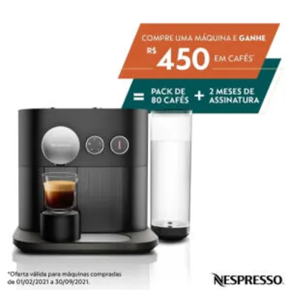Nespresso Expert Preta, Cafeteira - 110V | C80 + R$ 450 em Cafés R$ 715