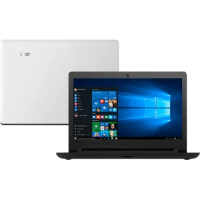 Notebook Lenovo Ideapad 310 Intel Core i3 4GB 500GB Tela LED 14" Windows 10 - Branco