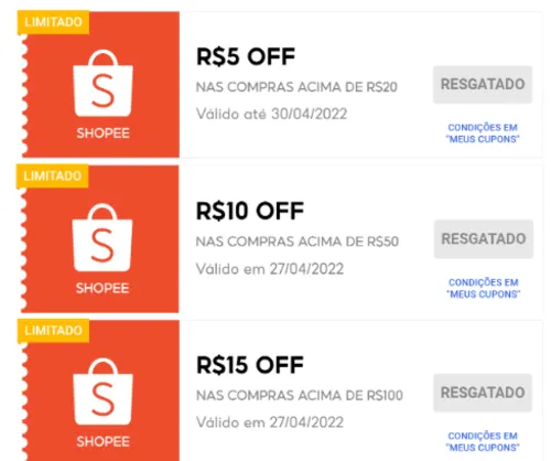 Imagem na descrição da promoção