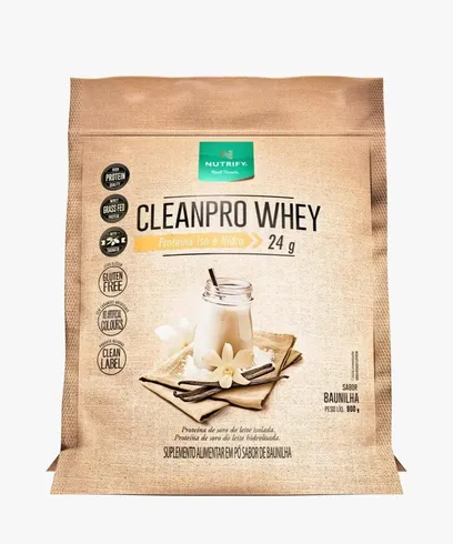 Foto do produto Cleanpro Whey 900g Nutrify, Baunilha