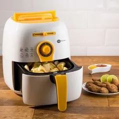 Fritadeira Sem Óleo Colors Fritalight 2,5L Branca Com Amarelo Fun Kitchen  - R$162