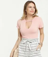 Blusa Feminina Vazada Manga Curta Marisa R$8