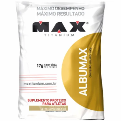 [CENTAURO] Albumina Max Titanium Albumax - 500 g - Sabor Leite Condensado 18% DESCONTO