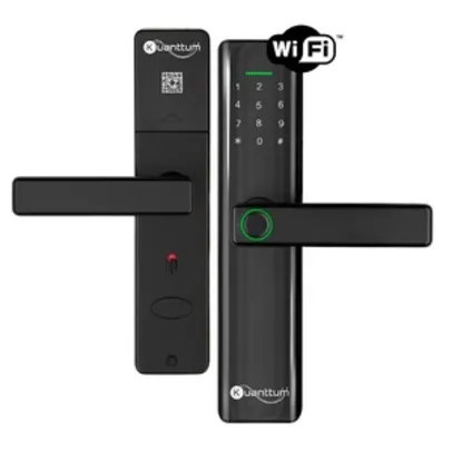 Fechadura Digital Eletronica Biometrica Wifi Com App Tuya Smart Delta Pro Kuanttum