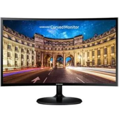 Monitor Samsung LED 27´ Widescreen Curvo, Full HD, IPS, HDMI/VGA, FreeSync - LC27F390FHLMZD - R$985