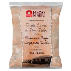 [ REGIONAL | 60% OFF 2ª Unidade ] Pão de Queijo Congelado Forno de Minas 820g