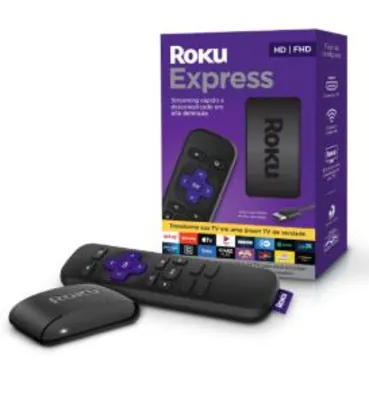 [Prime] Roku Express - Streaming FHD para TV | R$ 229