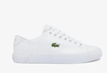 Lacoste Tênis Masculino Gripshot Em Couro Branco num 40