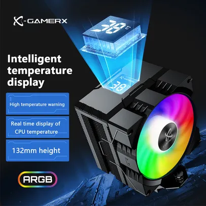 Cooler CPU com Display Power Train para lga1700/1200 115x am4 am5