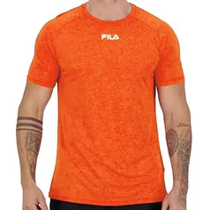 Camiseta Masc. Fila Basic Train Melange Laranja Mescla