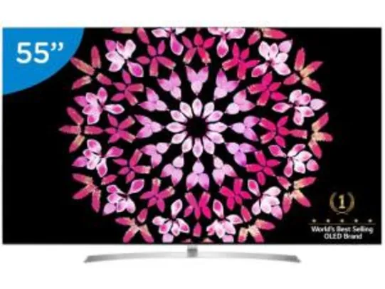 Smart TV OLED 55” LG 4K/Ultra HD OLED55B7P - Conversor Digital Wi-Fi 4 HDMI 3 USB por R$ 4749