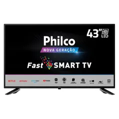 [AME R$1134] Fast Smart TV Philco 43” PTV43E10N5SF FHD D-LED - Outlet - Bivolt