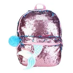 Mochila Clio Sereia Feminina - Rosa e Azul R$80