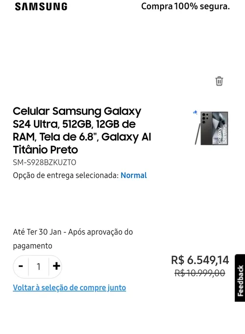 Imagem na descrição da promoção