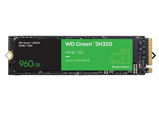 SSD WD Green SN350 960GB M.2 NVMe PCIe, WDS960G2G0C
