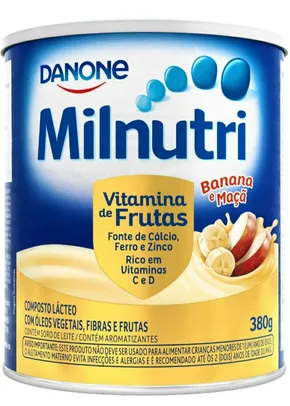 (Recorrência) Composto Lácteo Milnutri Vitamina de Frutas Danone Nutricia 380g | R$10