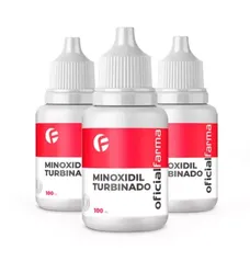 [R$29/Cada] Kit com 3 Minoxidil Turbinado 100Ml