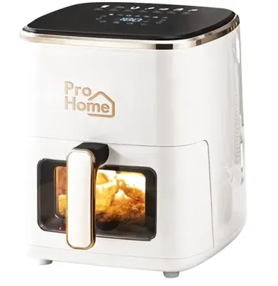 Fritadeira Elétrica Air Fryer Pro Home SuperFry, 100% Digital, Com Visor, 5.5L, 110V, Branca