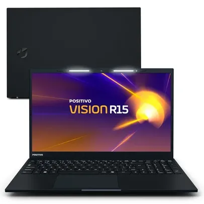 Notebook Positivo Vision R15 AMD® Ryzen 7-5700U Linux 8GB RAM 256GB SSD 15.6” Full HD IPS Lumina BAR