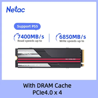 SSD Netac 2tb (compatível Playstation 5) Netac