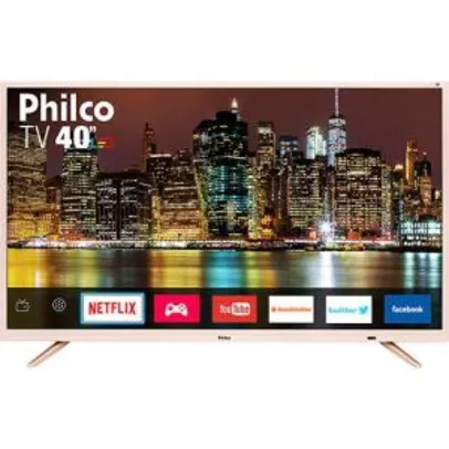 Smart TV LED 40" Philco Ptv40e60snc Full HD com Conversor Digital por R$ 1235
