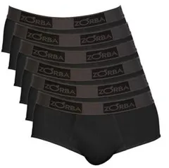 [PRIME] Kit 6 Cuecas Slip Comfort, Zorba, Masculino | R$79