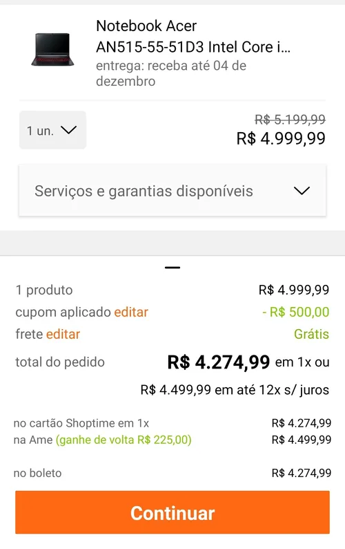 Imagem na descrição da promoção