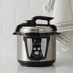 Panela de Pressão Elétrica 4L Inox 110V Fun Kitchen com 2 anos de Garantia | R$200