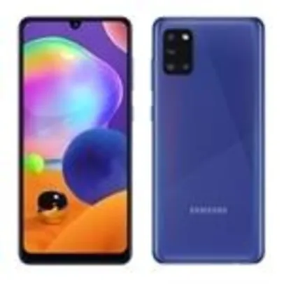 Smartphone Samsung Galaxy A31, Azul, Tela 6.4", 128GB | R$1.574