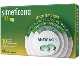 SIMETICONA 125MG 10 CÁPSULAS UNIÃO QUÍMICA