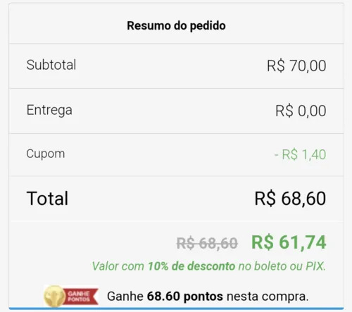 Imagem na descrição da promoção