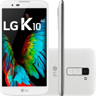 LG K10 5.3" 16GB 4G Câmera 13MP - Branco- R$674
