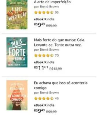 Seleção de E-books Brené Brown com até 70% de desconto!